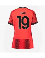 AC Milan Theo Hernandez #19 Domácí Dres pro Dámské 2023-24 Krátký Rukáv